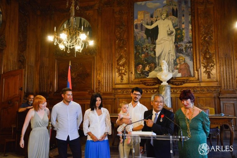 remise médaille de la ville à Alphonse Pluquailec